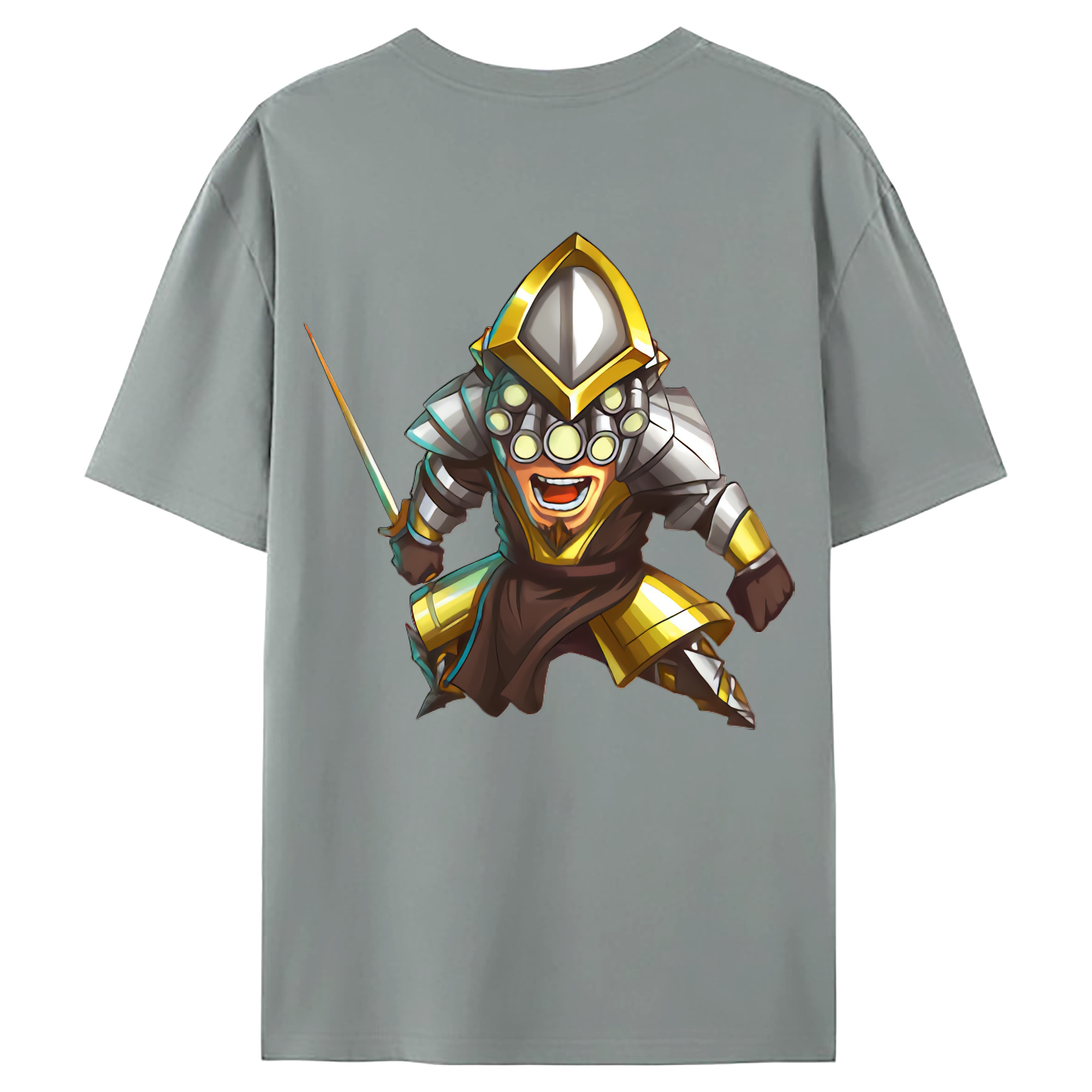 （画像用） リーグ・オブ・レジェンド League of Legends LOL 綿100％ メンズ半袖Tシャツ（バックプリント） 通気性